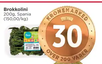 Meny Brokkolini tilbud