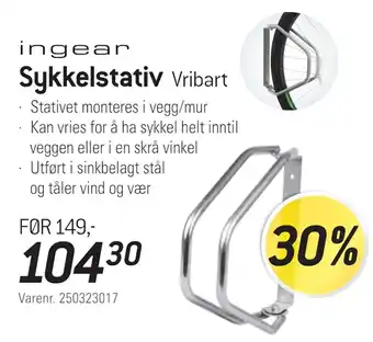 Thansen Sykkelstativ tilbud