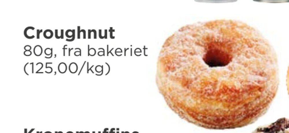 Meny Croughnut tilbud