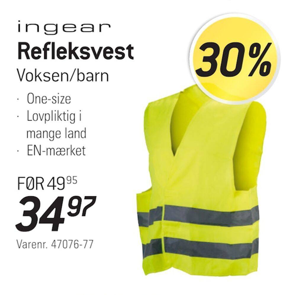 Thansen Refleksvest tilbud