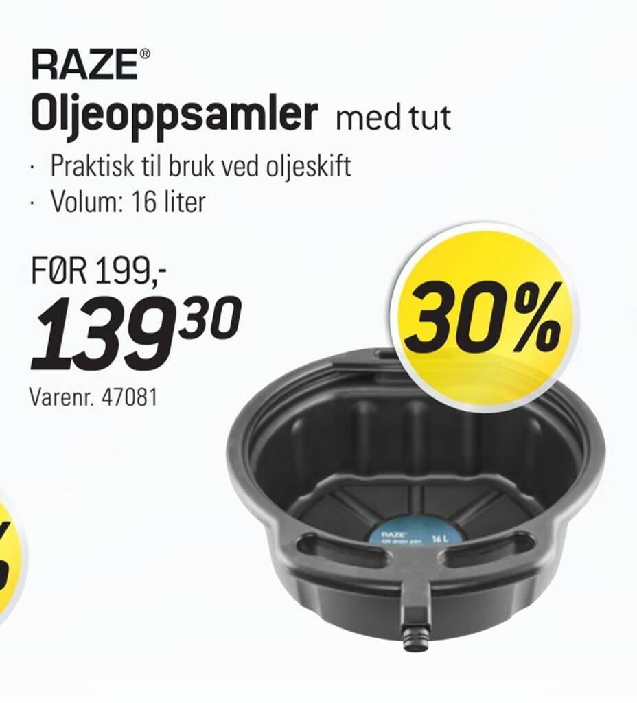 Thansen Oljeoppsamler tilbud