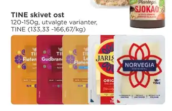 Meny Tine skivet ost tilbud