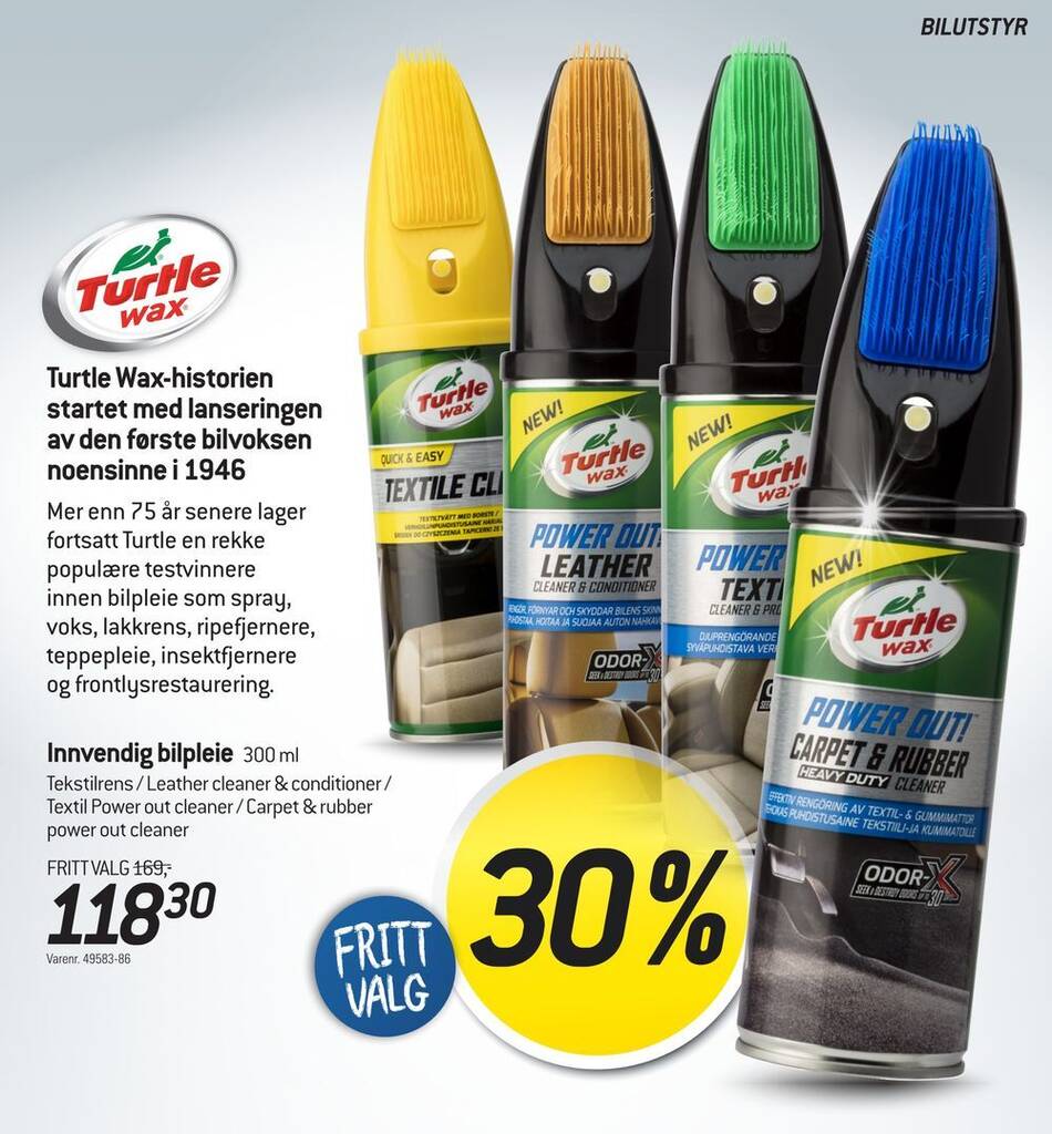 Thansen Turtle wax-historien startet med lanseringen av den første bilvoksen noensinne i 1946 tilbud