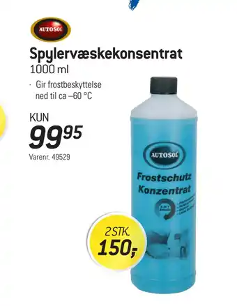 Thansen Spylervæskekonsentrat tilbud