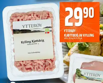 Coop Obs Ytterøy kjøttdeig av kylling tilbud