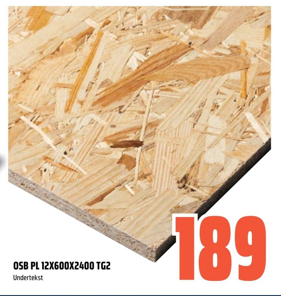 Coop Obs Osb pl 12x600x2400 tg2 tilbud