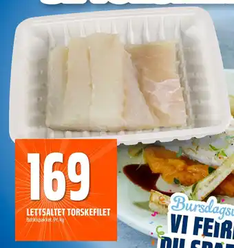 Coop Obs Lettsaltet torskefilet tilbud
