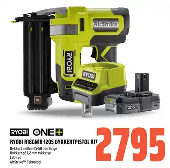 Coop Obs Ryobi r18gn18-120s dykkertpistol kit tilbud