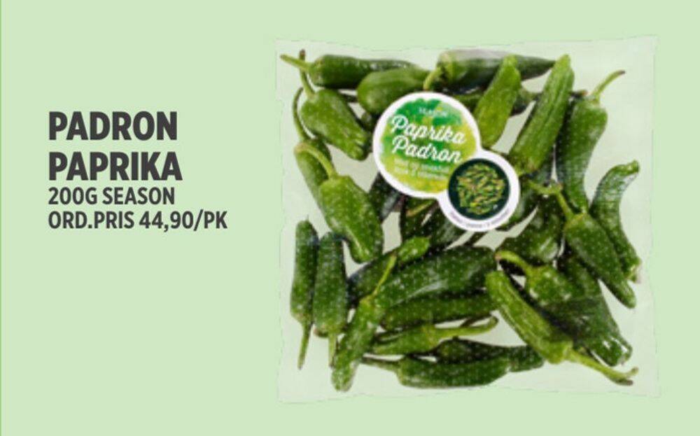Jacobs Padron paprika tilbud