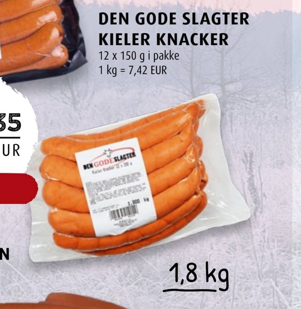 Scandinavian Park Den gode slagter kieler knacker tilbud