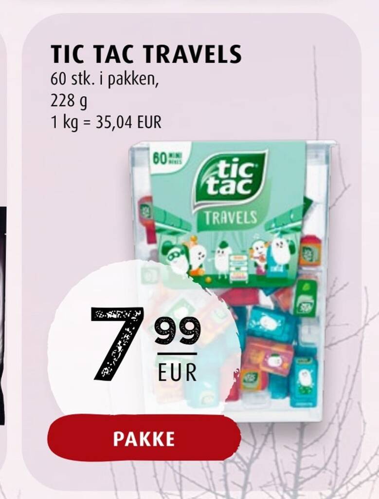 Scandinavian Park Tic tac travels tilbud