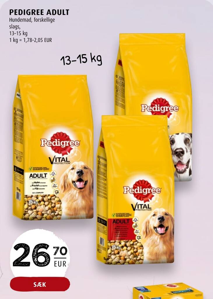 Scandinavian Park Pedigree adult tilbud
