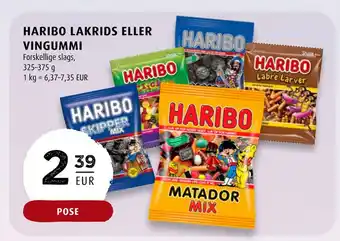 Scandinavian Park Haribo lakrids eller vingummi tilbud