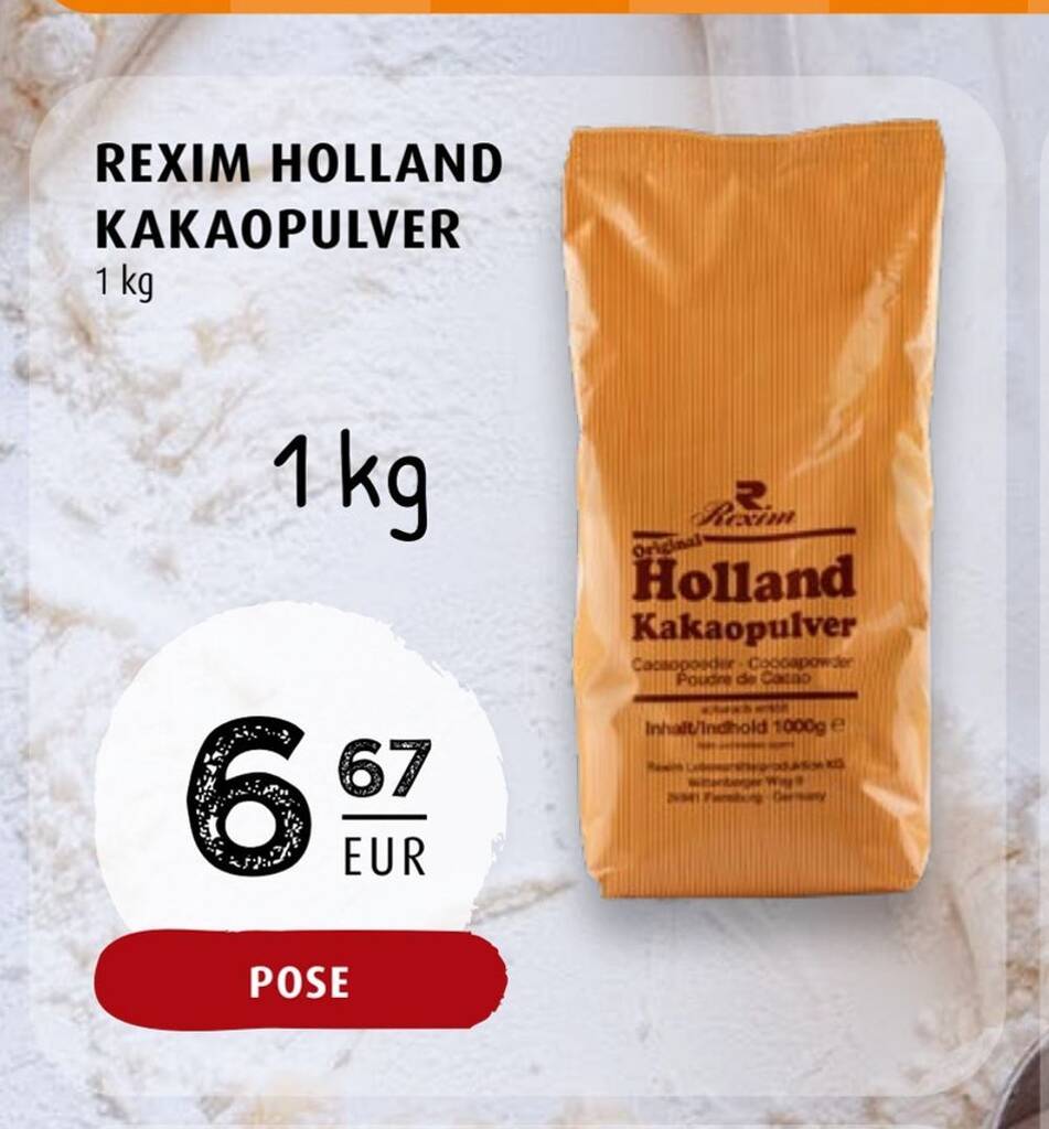 Scandinavian Park Rexim holland kakaopulver tilbud