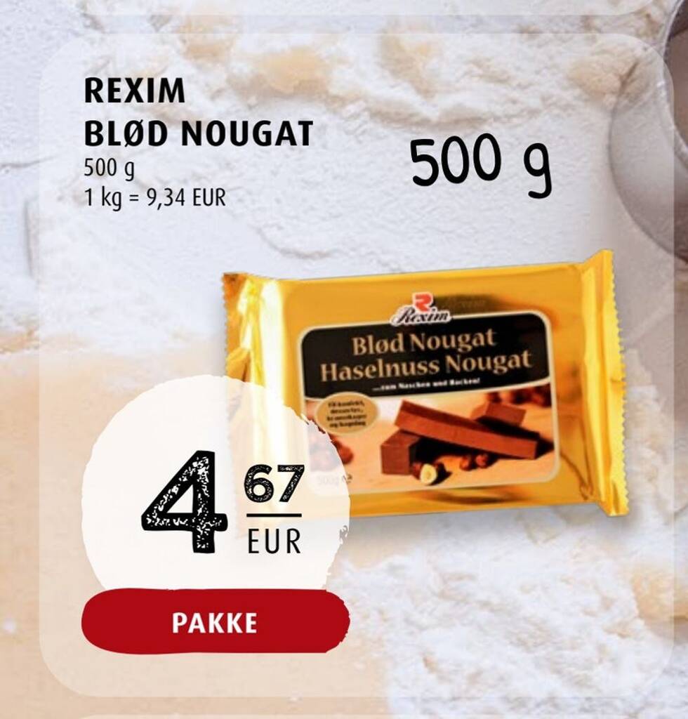 Scandinavian Park Rexim blød nougat tilbud