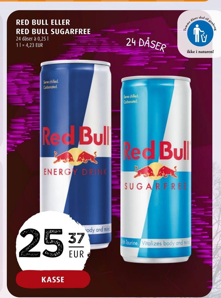 Scandinavian Park Red bull eller red bull sugarfree tilbud