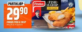 Coop Obs FINDUS FISH & CRISP tilbud