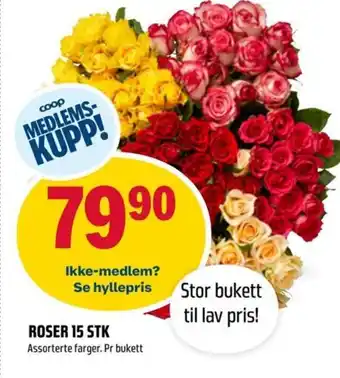 Coop Obs ROSER 15 STK tilbud