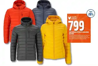Coop Obs NORTHPEAK LETTVEKTS DUNJAKKE BLATIND tilbud