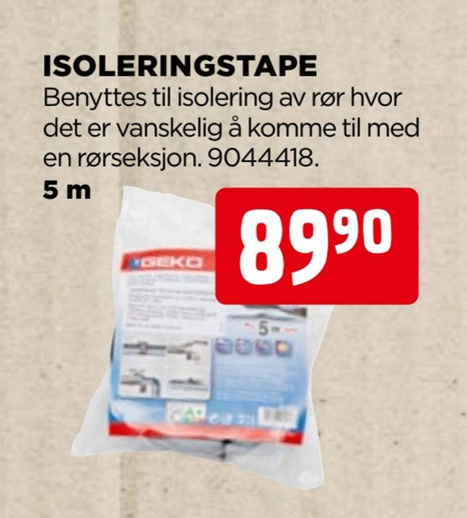 jem & fix Isoleringstape tilbud