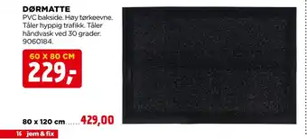 jem & fix Dørmatte tilbud