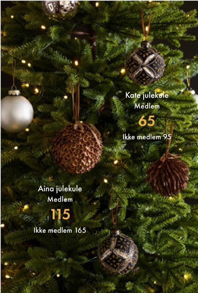 Fagmøbler Kate julekule tilbud