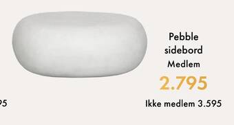 Fagmøbler Pebble sidebord tilbud