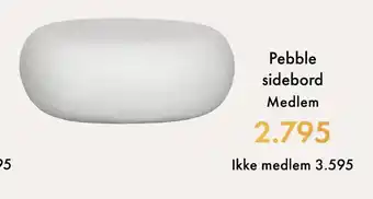 Fagmøbler Pebble sidebord tilbud