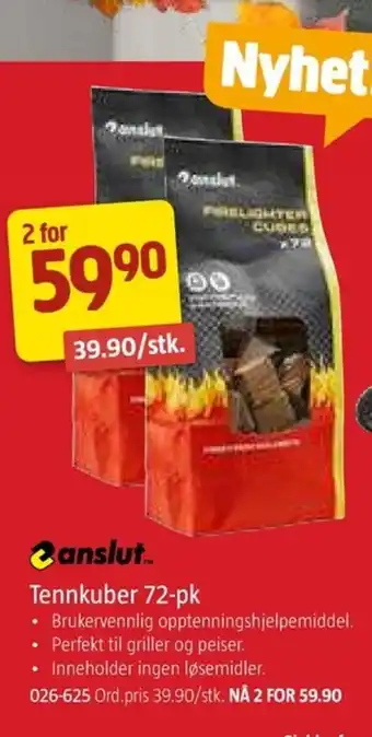 Jula Tennkuber 72-pk tilbud