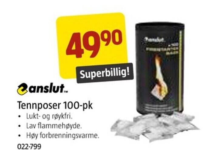 Jula Canslut Tennposer 100-pk tilbud