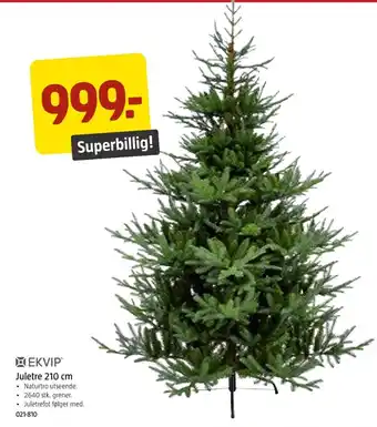 Jula EKVIP Juletre 210 cm tilbud