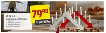 Jula EKVIP Adventsstake, LED 37x30 cm tilbud