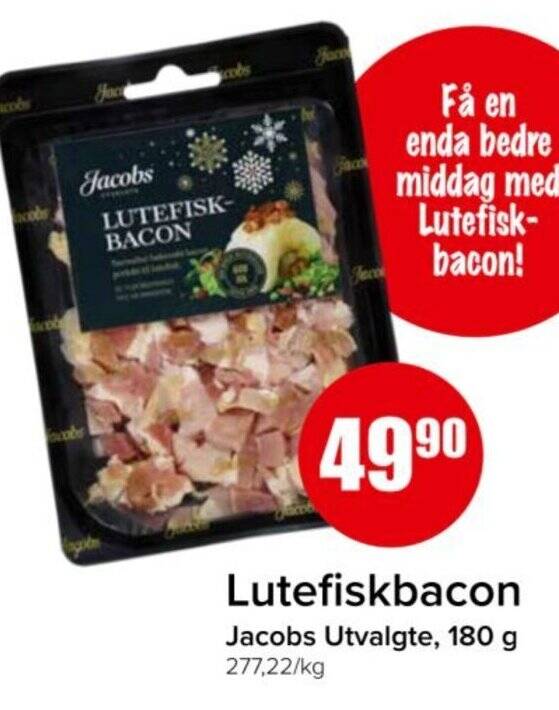 Spar Lutefiskbacon tilbud
