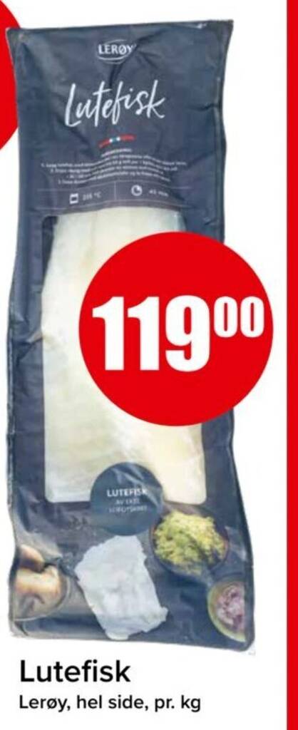 Spar Lutefiskbacon tilbud