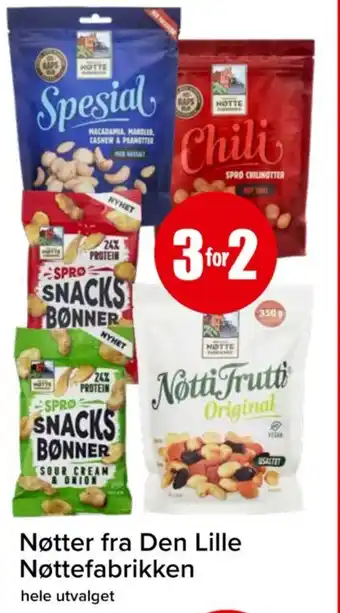Spar Nøtter fra Den Lille Nøttefabrikken tilbud