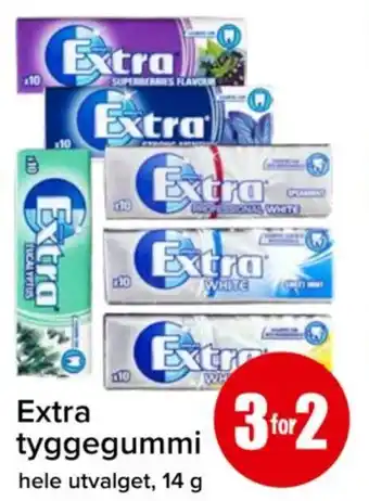 Spar Extra tyggegummi tilbud