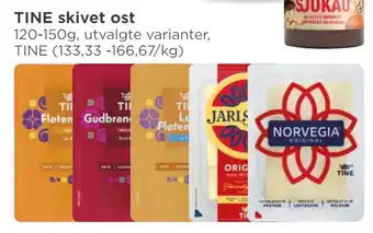 Meny Tine skivet ost tilbud