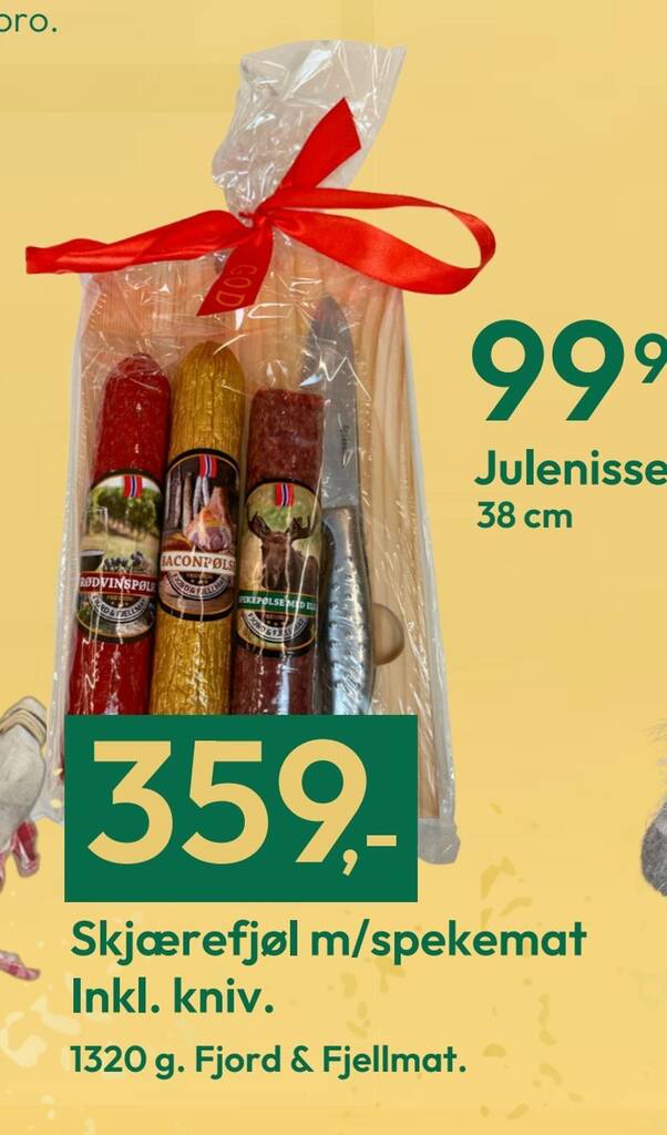 Gigaboks Skjærefjøl m/spekemat tilbud