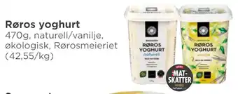 Meny Røros yoghurt tilbud