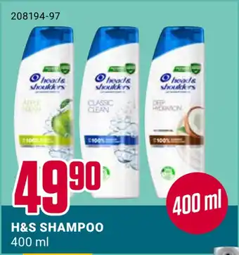 Europris H&s shampoo tilbud