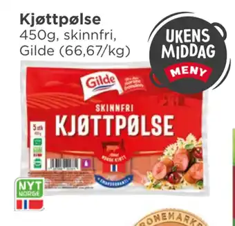 Meny Kjøttpølse tilbud