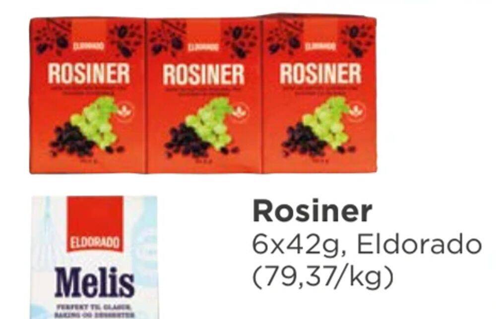 Meny Rosiner tilbud