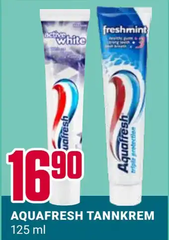 Europris Aquafresh tannkrem tilbud