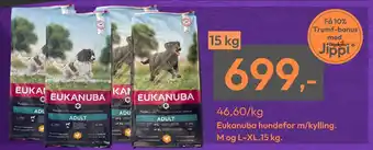 Gigaboks Eukanuba hundefor m/kylling tilbud
