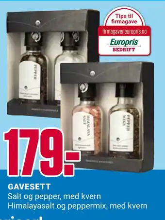 Europris Gavesett tilbud