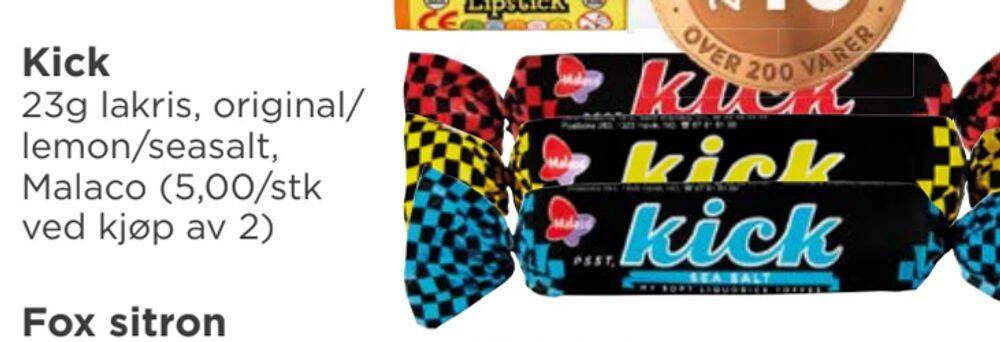 Meny Kick tilbud