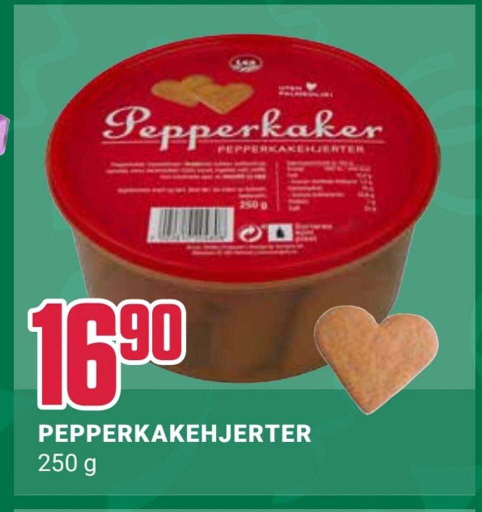 Europris Pepperkakehjerter tilbud