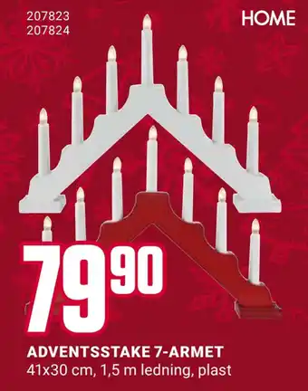 Europris Adventsstake 7-armet tilbud