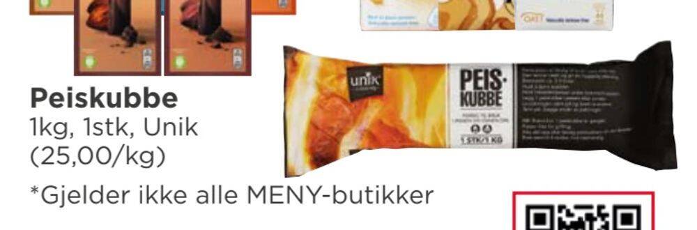 Meny Peiskubbe tilbud