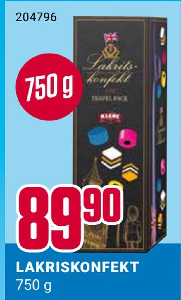 Europris Lakriskonfekt tilbud